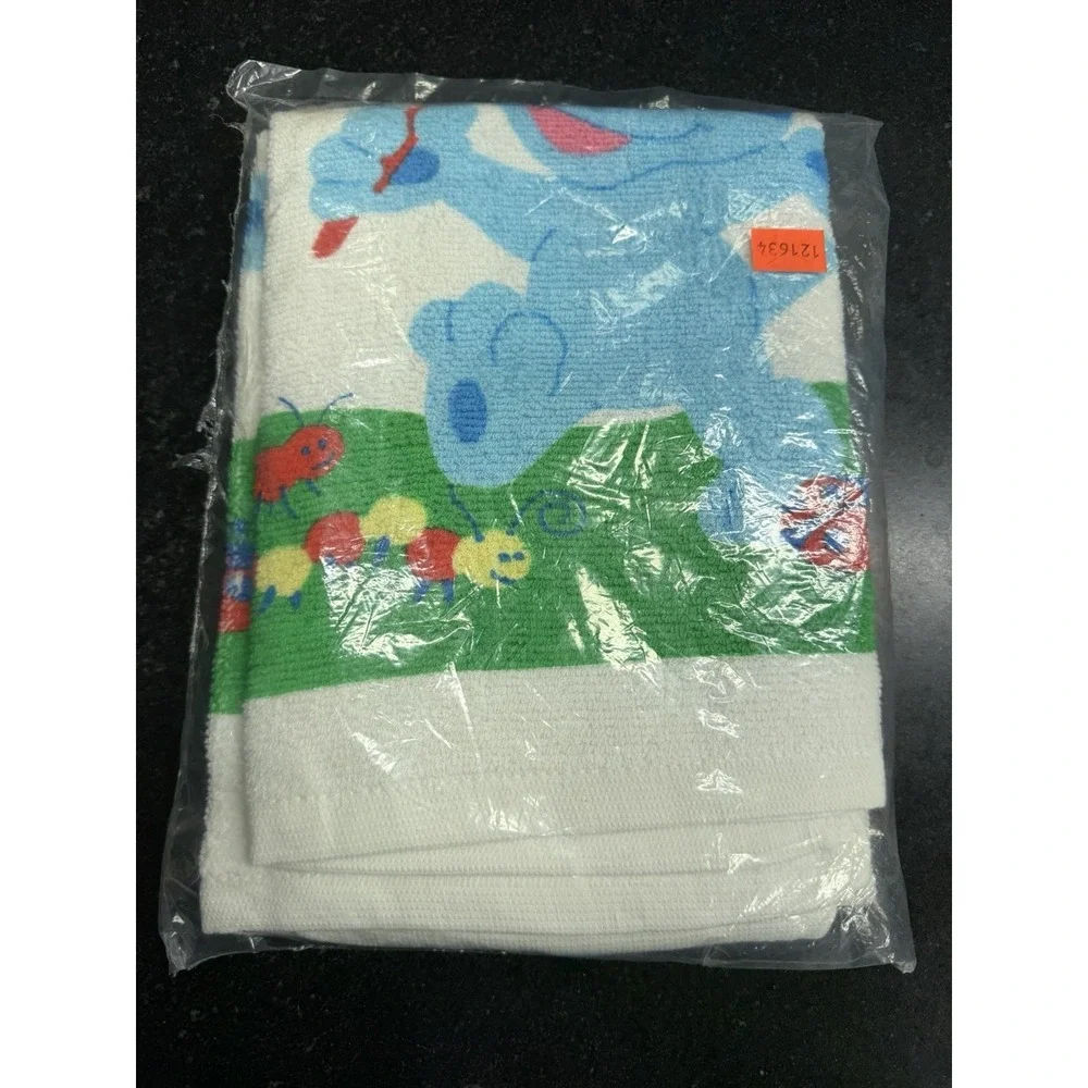 VTG 2000 Blues Clues Towel Washcloth Set Deadstock Franco‎ Viacom Sealed NOS